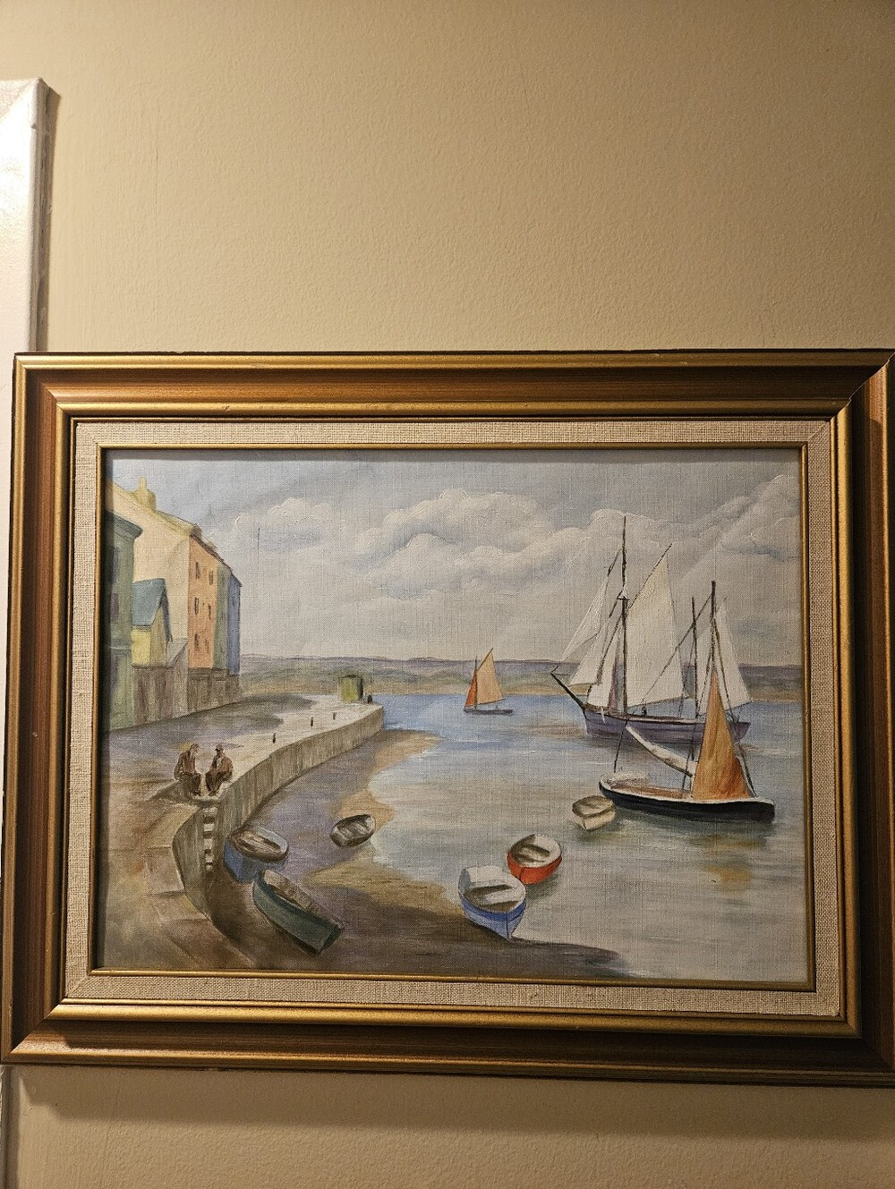 Vintage Gyrth Russell Painting/Print in Frame. See description. No Signature